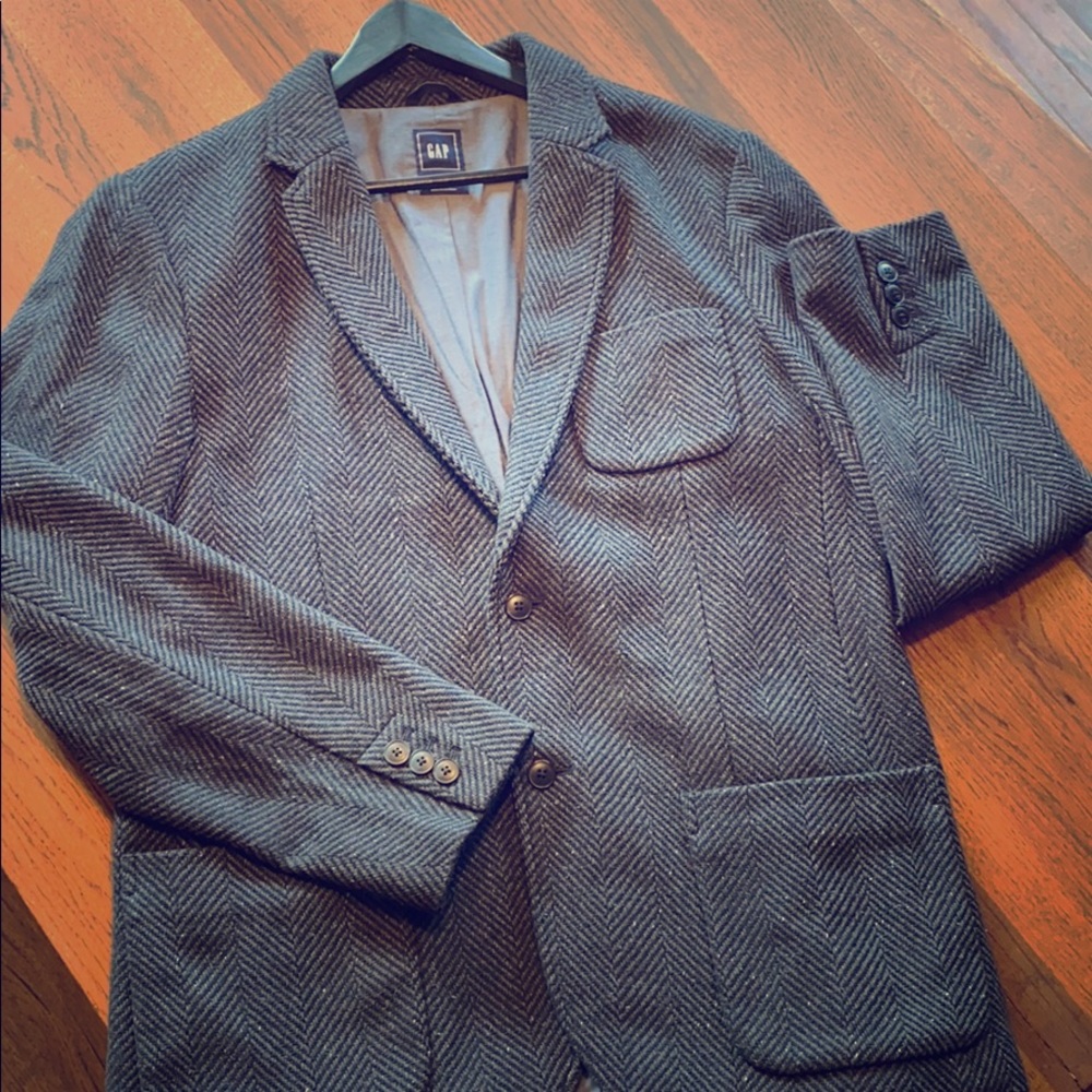 Gap tweed sports coat. Blue/grey.